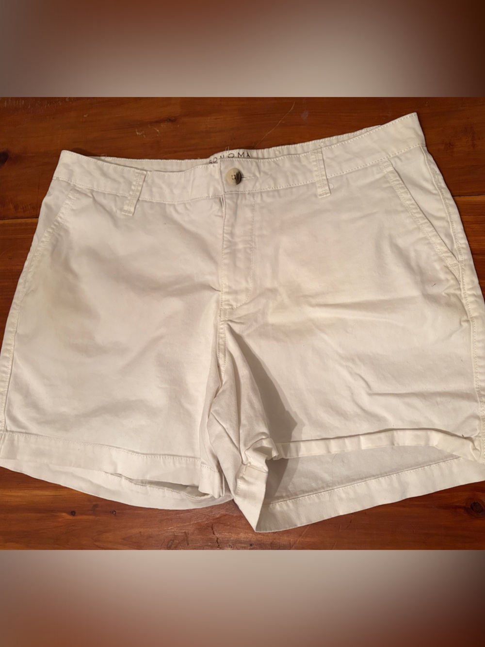 Women's White Cotton Casual Shorts